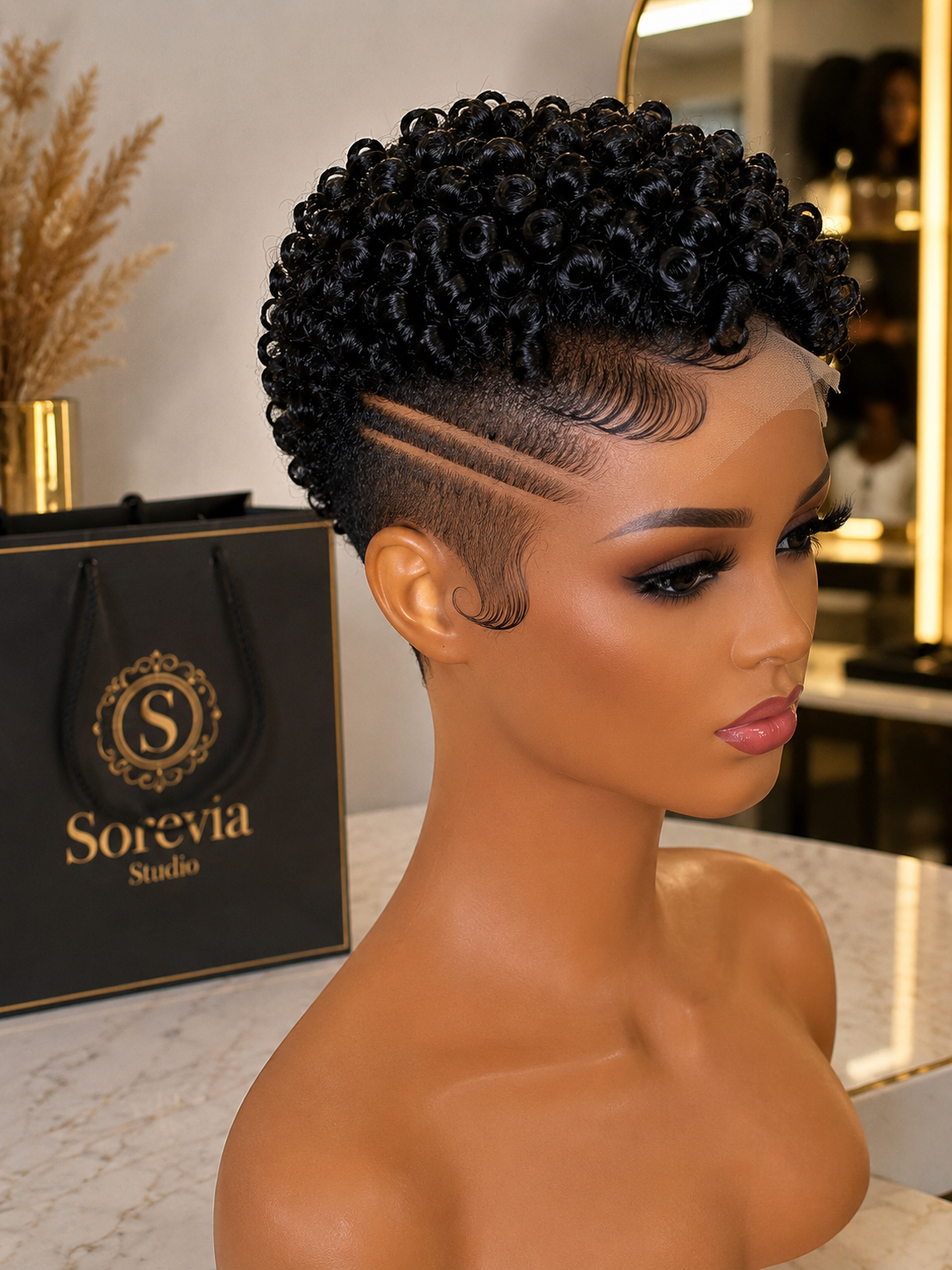 Chunky Curls, A Swirled Baby-Hair Edge, And Twin Lines — Where To Buy This Pixie 🖤✨ #braidsforwomenp