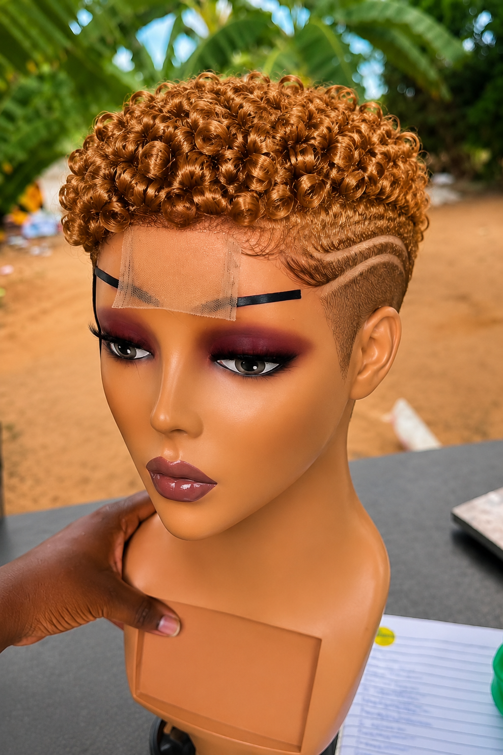 Where To Buy This Honey Blonde Curly Pixie Wig That Looks So Real ✨😍 #braidsforwomen Where To Buy This Honey Blonde Curly Pixie Wig That Looks So Real ✨😍 #braidsforwomen