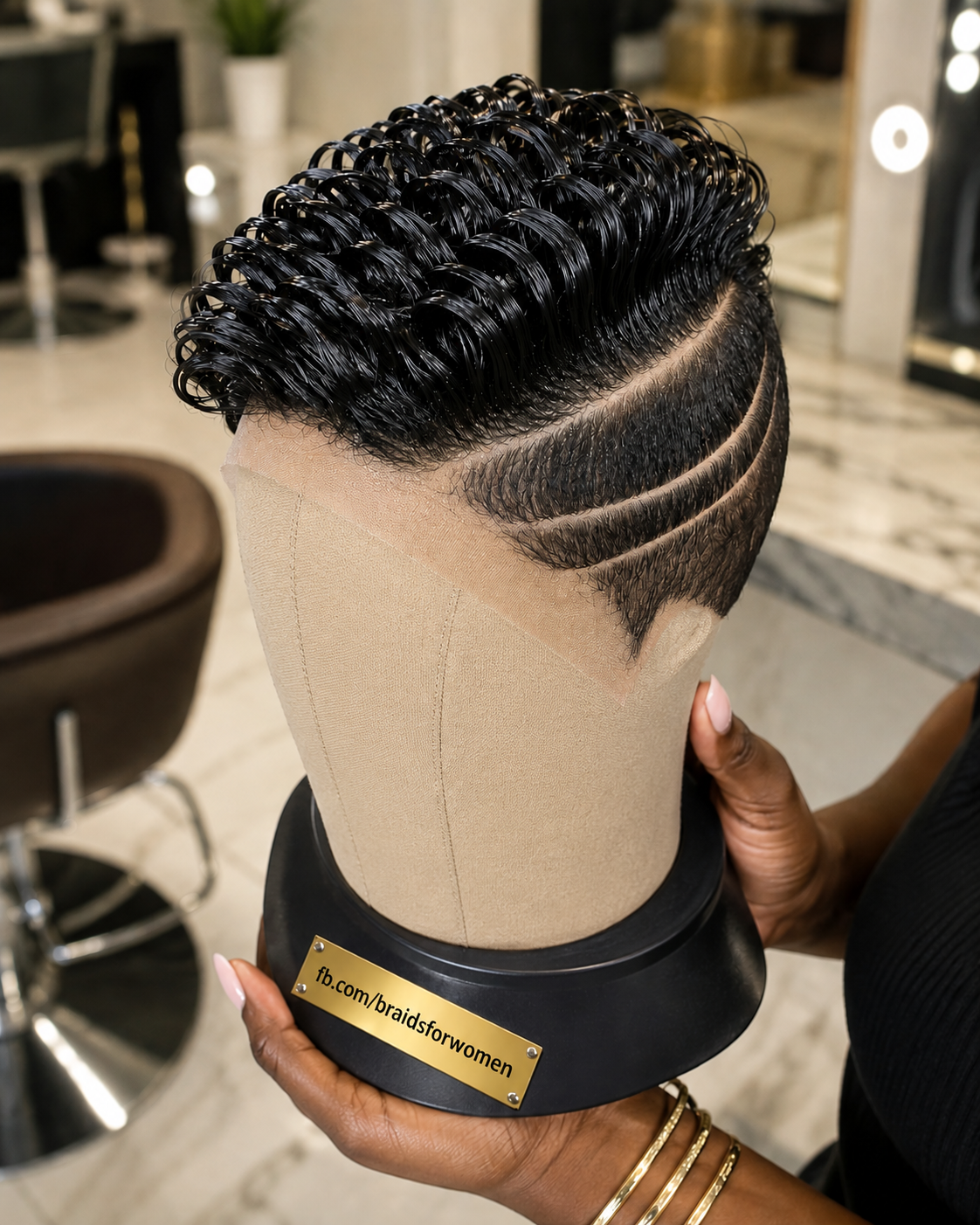 A Gel-Slicked Curly Pixie With Undercut Waves Lives Or Dies On Product Consistency #braidsforwomen