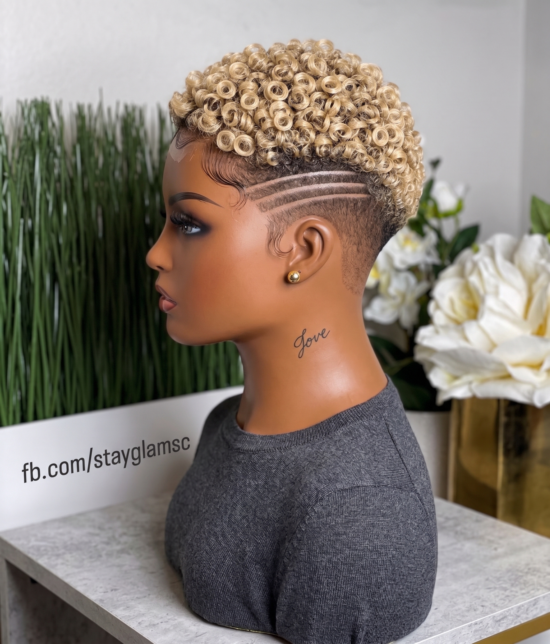 Why A Rooted Blonde Curly Pixie Wig Is The Easiest Blonde To Maintain #stayglamsc Why A Rooted Blonde Curly Pixie Wig Is The Easiest Blonde To Maintain #stayglamsc