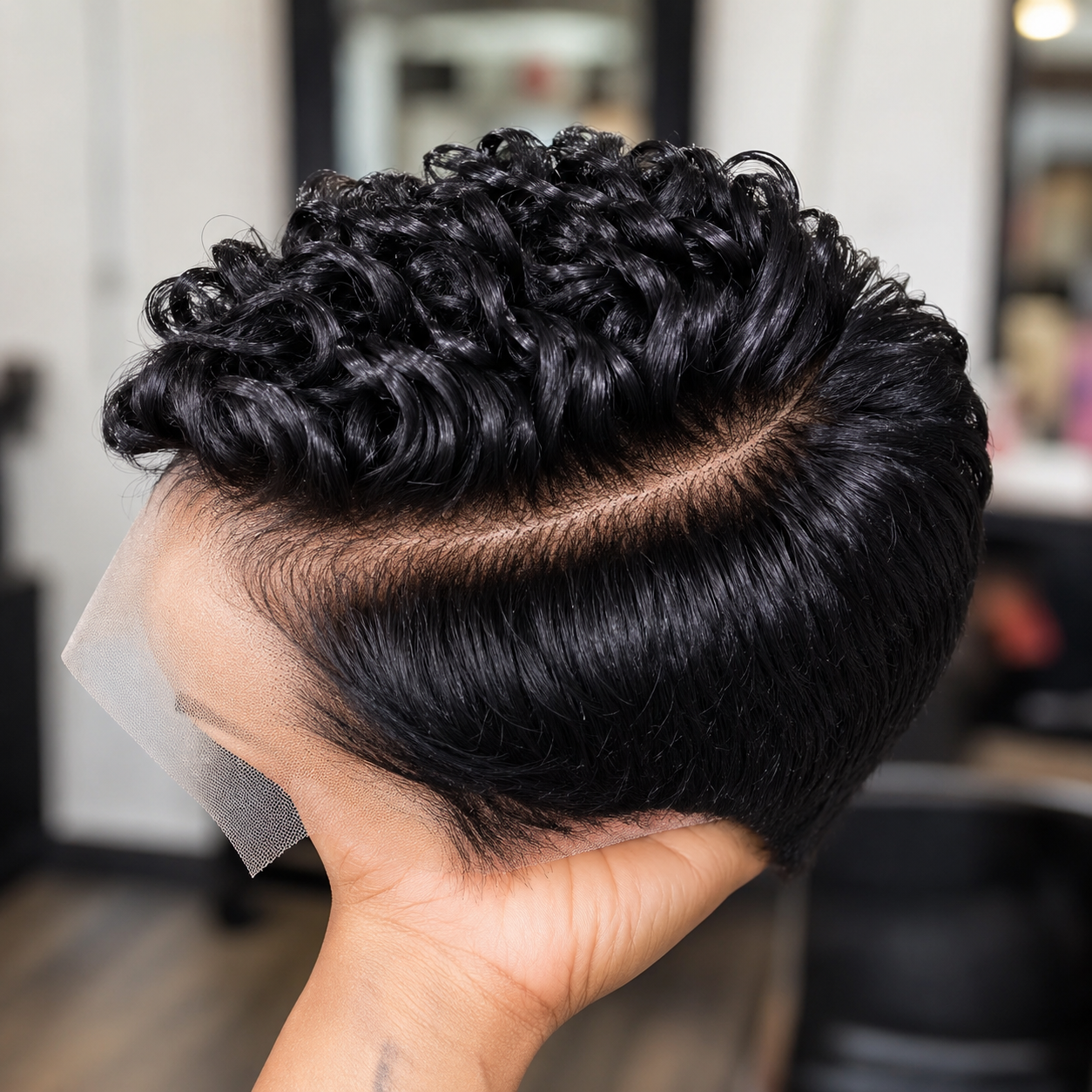 Wide Parts On A Black Curly Pixie Wig Leave Nowhere To Hide #FashionLifestyleSC Wide Parts On A Black Curly Pixie Wig Leave Nowhere To Hide #FashionLifestyleSC