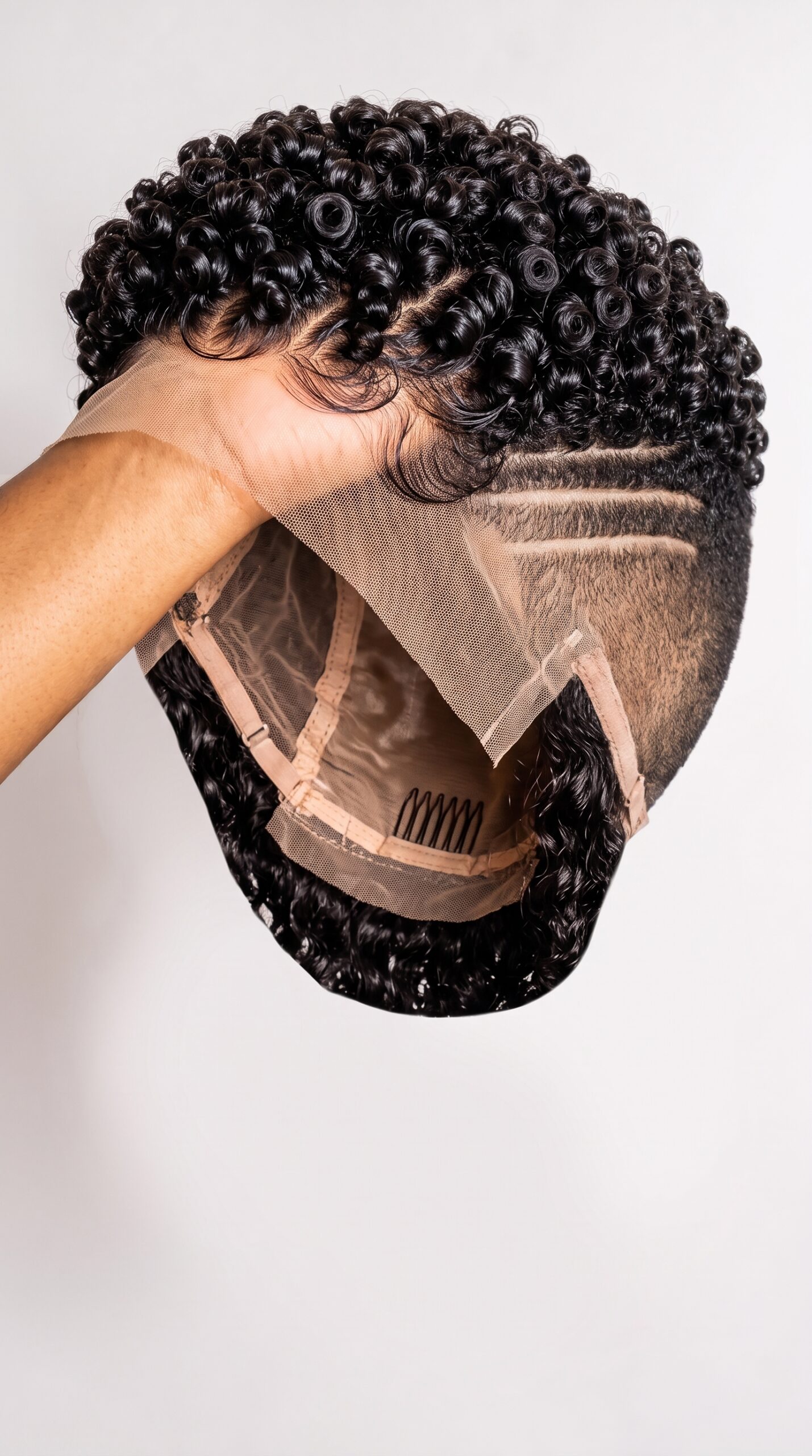 One Comb And A Strap Is Not Enough To Hold A Curly Pixie Wig On A Bald Head #africanprintdesignersp