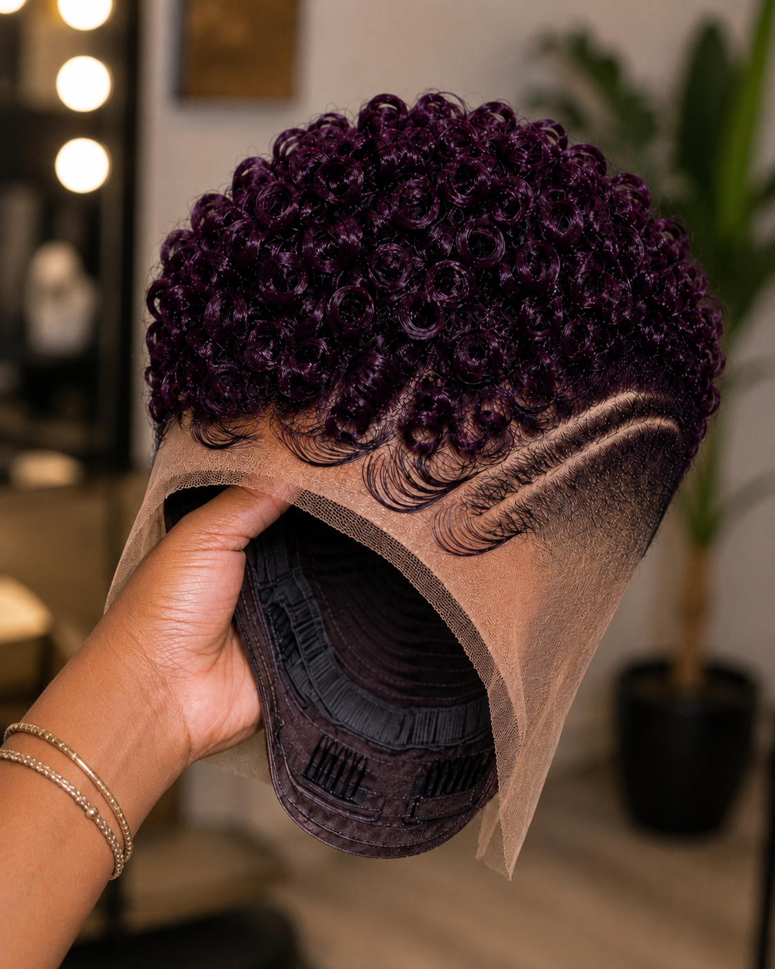 Deep Plum Crown Spirals and the Single Carved Line #braidsforwomen Deep Plum Crown Spirals and the Single Carved Line #braidsforwomen