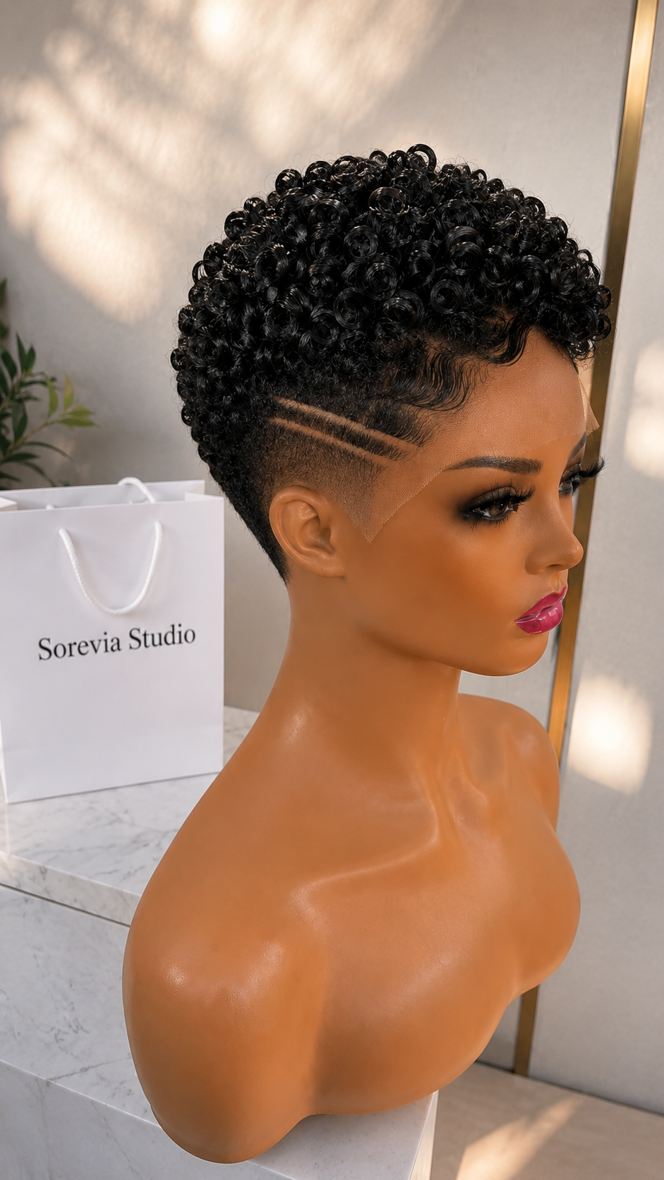 Defined Curls, A Lace Hairline, And Twin Side Lines — Where To Buy This Pixie 🖤✨ #StylistStudioMSCp Defined Curls, A Lace Hairline, And Twin Side Lines — Where To Buy This Pixie 🖤✨ #StylistStudioMSCp