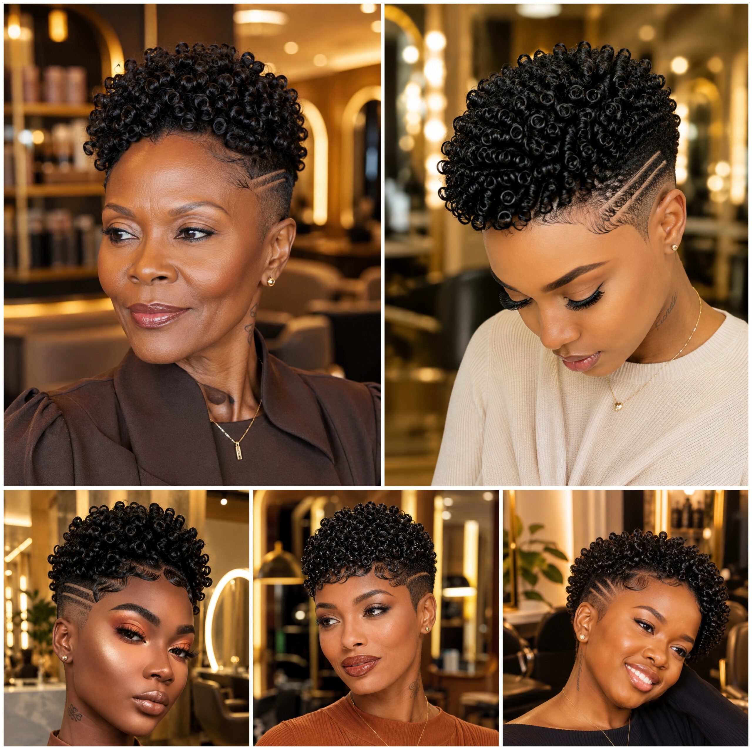 Finger Coil Fade Styles with Sleek Edges Finger Coil Fade Styles with Sleek Edges