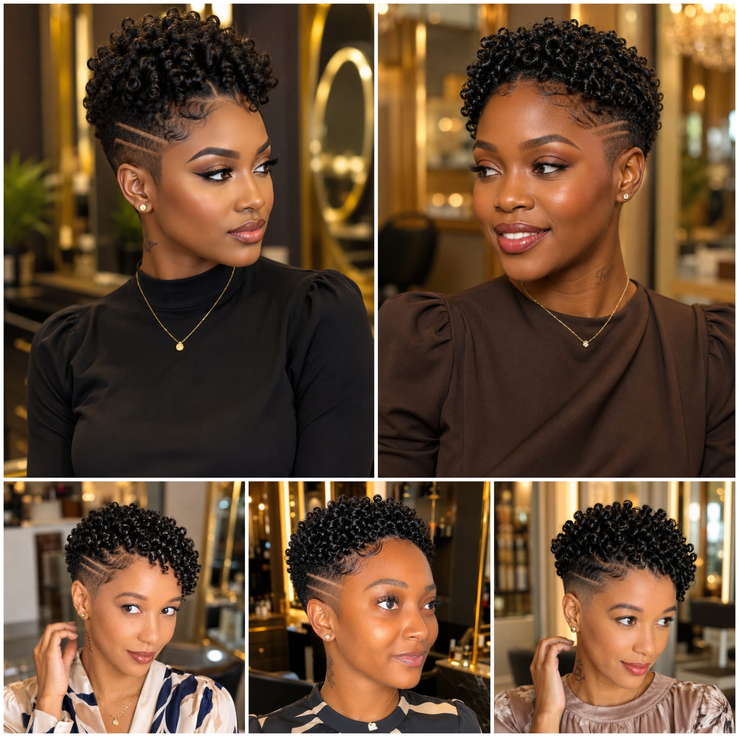 Low Taper Coily Cuts with Razor Detail Low Taper Coily Cuts with Razor Detail