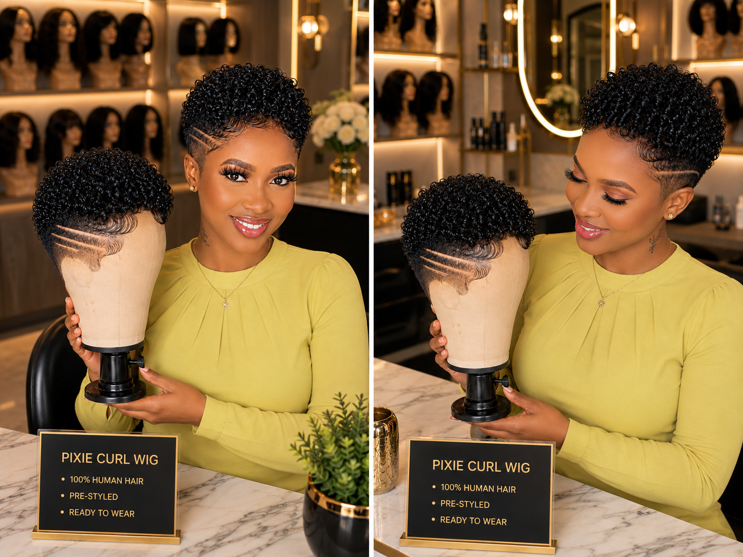 Fanned Line Detail And A Full Curl Crown, Shown Two Ways For Confidence 🖤✨ #StylistStudioMSC p Fanned Line Detail And A Full Curl Crown, Shown Two Ways For Confidence 🖤✨ #StylistStudioMSC p