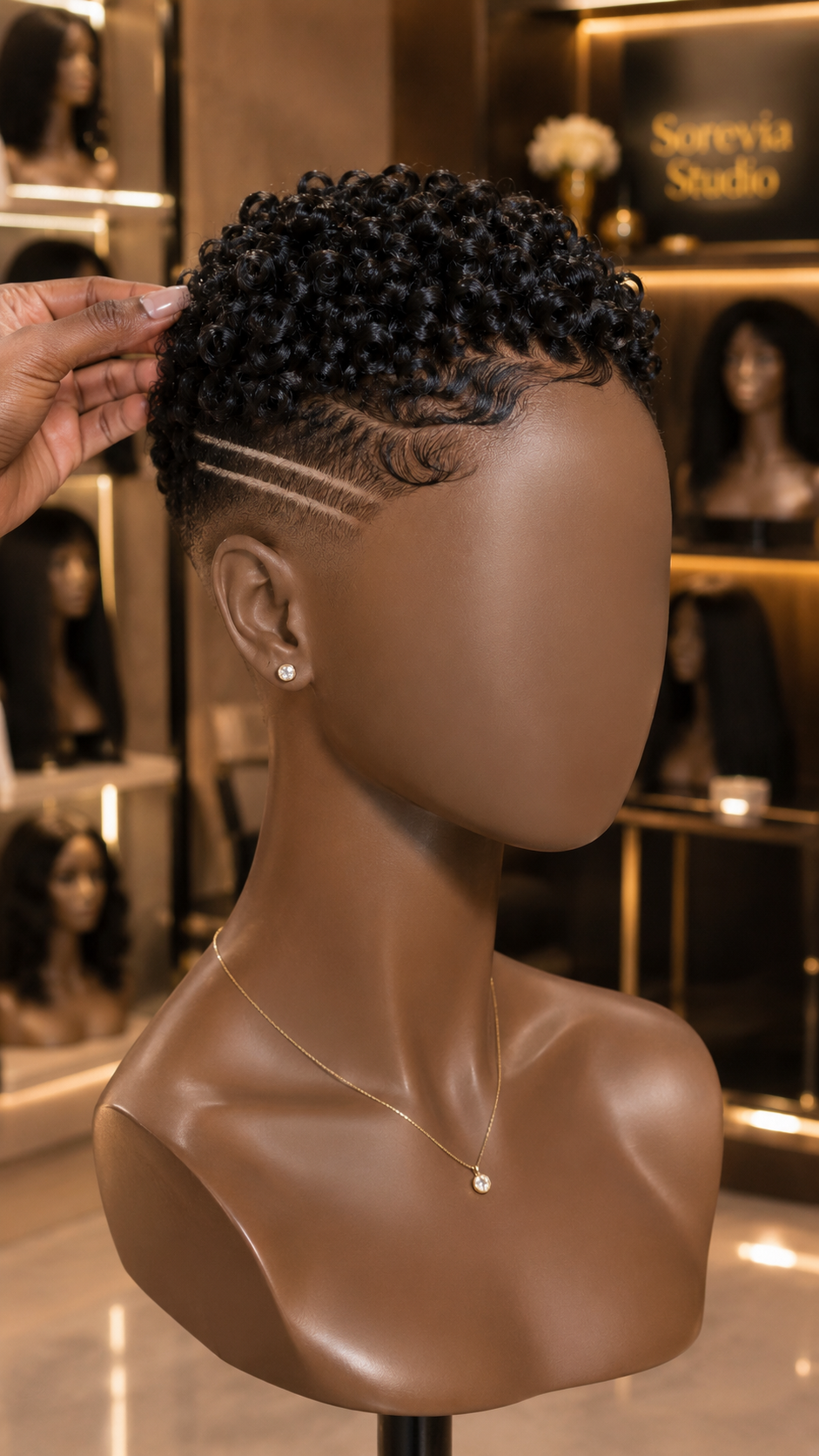 Finger Waves At The Temple, Spiral Curls On Top — And Where To Get It 🖤✨ #StylistStudioMSCh