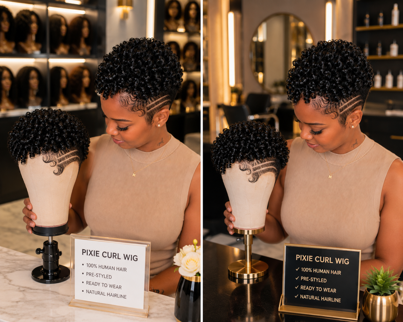 Full Curls, A Natural Hairline, And Fanned Edges — Where To Buy This Pixie 🖤✨ #StylistStudioMSCp Full Curls, A Natural Hairline, And Fanned Edges — Where To Buy This Pixie 🖤✨ #StylistStudioMSCp