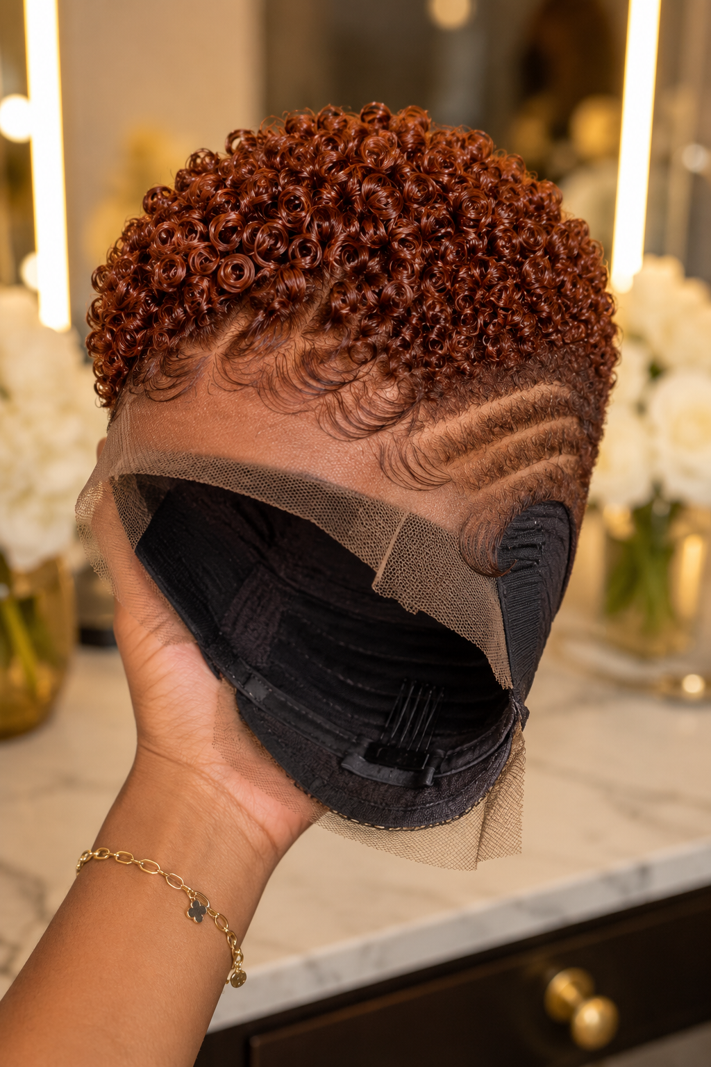 Auburn Copper Crown Spirals and the Triple Side Cornrows #haircutsforwomens Auburn Copper Crown Spirals and the Triple Side Cornrows #haircutsforwomens