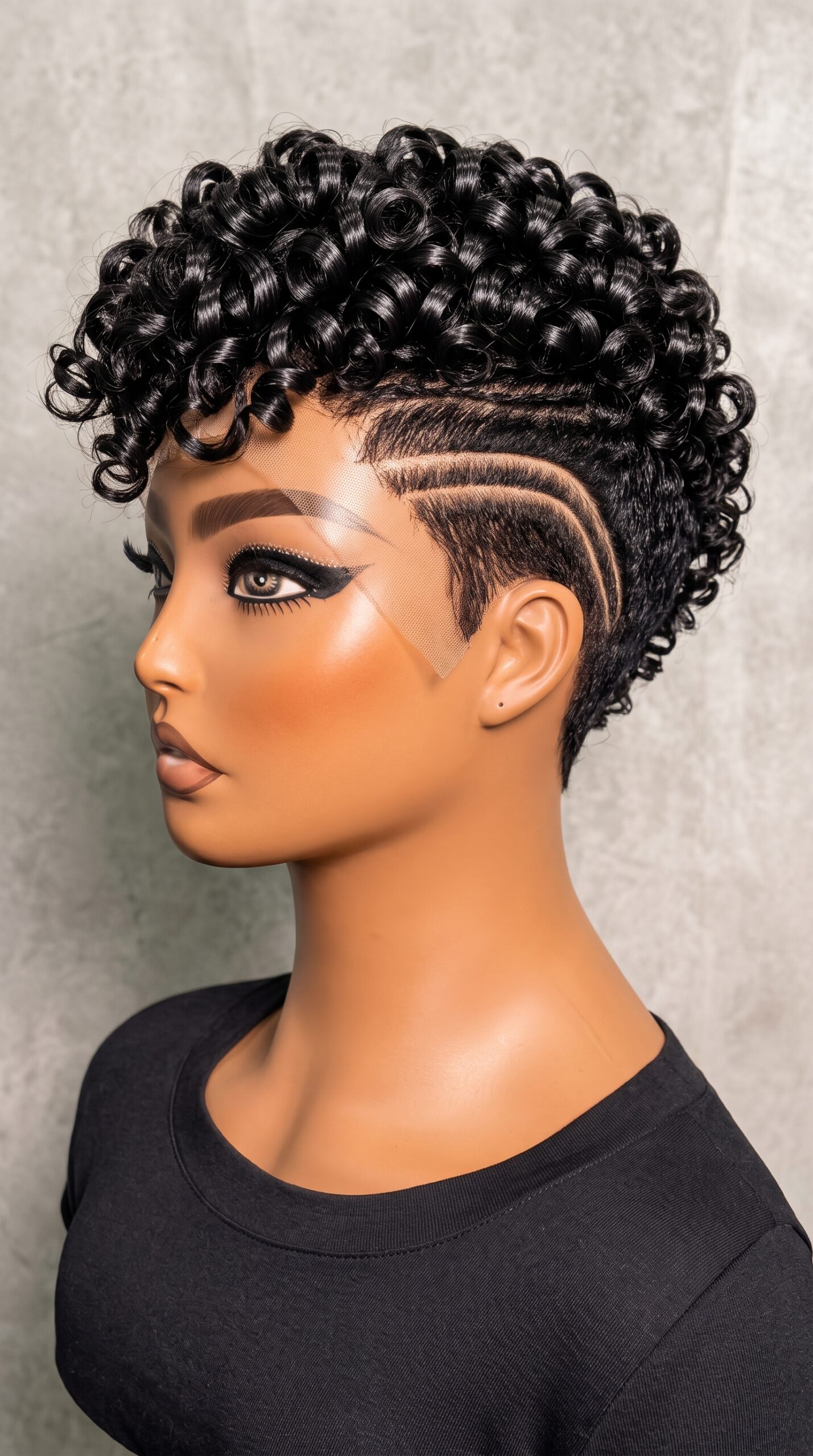 The Cheapest Part Of This Pixie Wig Is The Curls, Not The Carved Side #ExquisiteFashionTrendsp