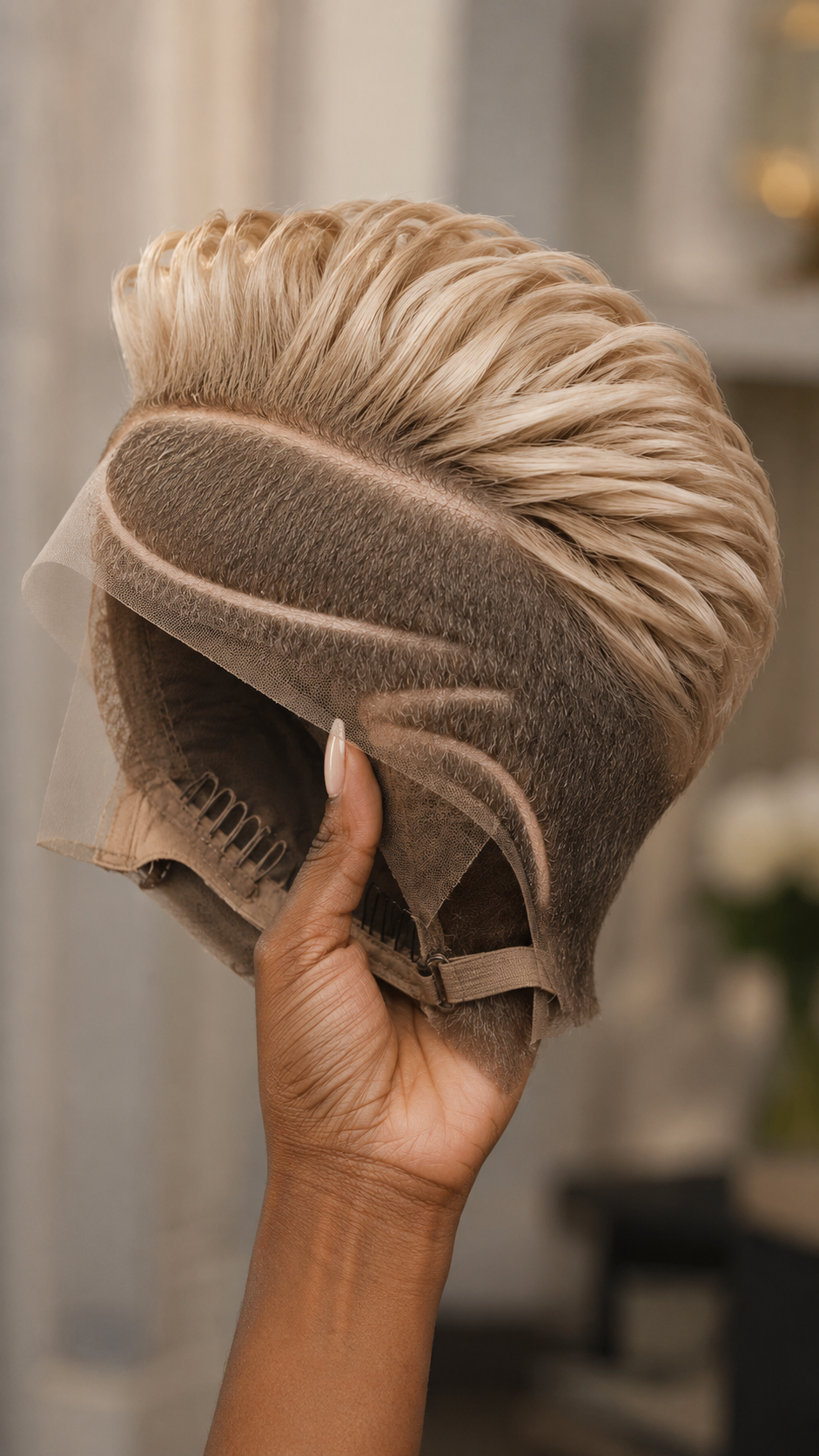 A Blonde Pixie Wig Shows Every Bit Of Dryness And Damage — A Dark One Hides It #StylistStudioMSCh A Blonde Pixie Wig Shows Every Bit Of Dryness And Damage — A Dark One Hides It #StylistStudioMSCh