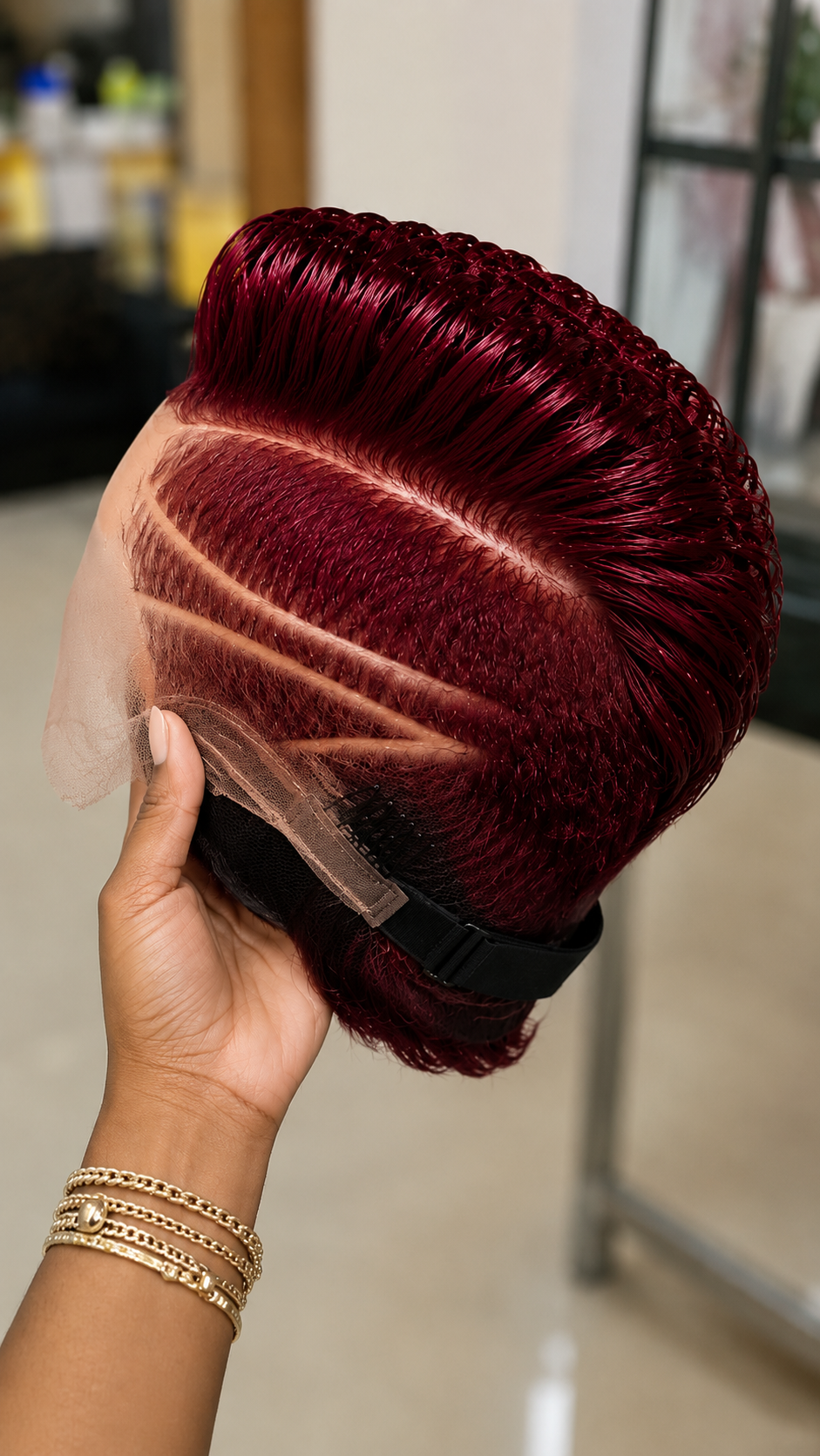 The Light You See A Burgundy Pixie Wig In Decides What Colour It Looks #StayGlamHairstyle The Light You See A Burgundy Pixie Wig In Decides What Colour It Looks #StayGlamHairstyle