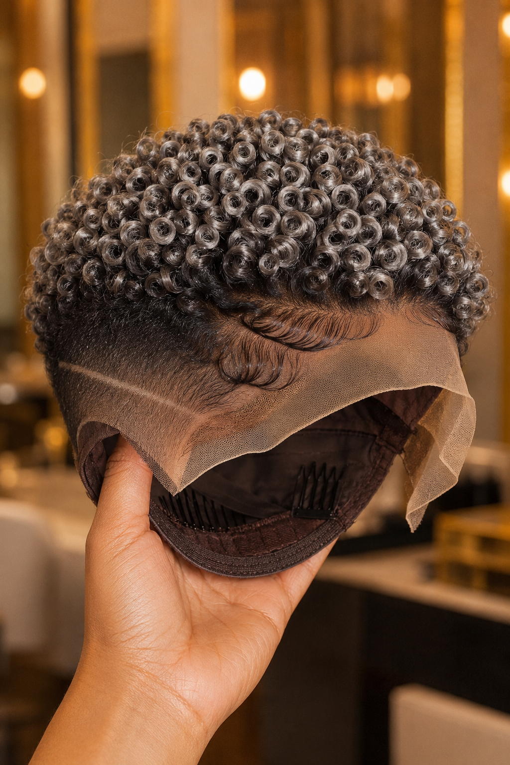 Why Is Real Grey Curly Hair So Hard To Find On A Pixie Wig? #haircutsforwomens