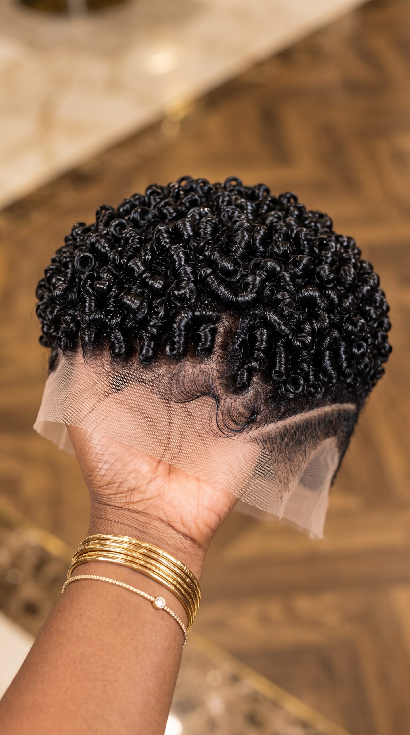 A Curly Pixie Wig Needs The Hands That Made It — A Coiled Style Restores Itself #hairstyleandfashionSCp