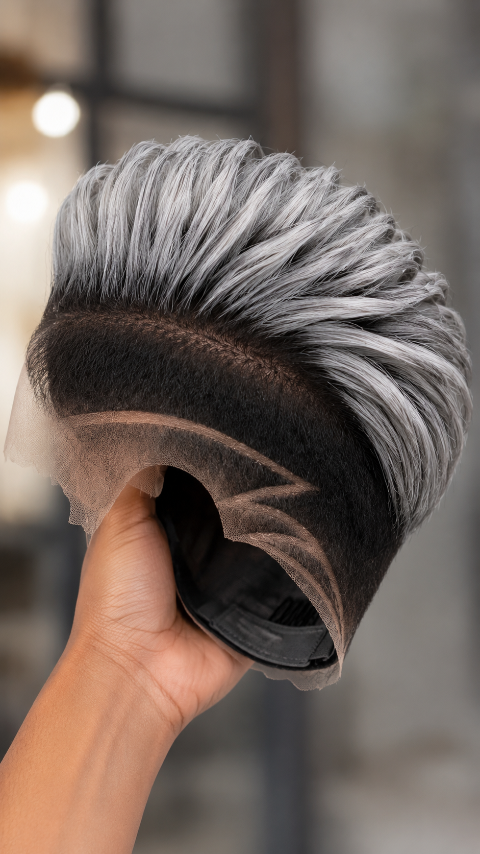 A Bold Grey Pixie Wig Is A Statement Piece, Not An Everyday One #AfricanTrendyFashionSCh