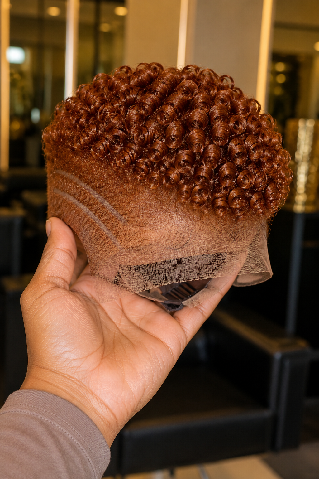 A Bright Auburn Curl On A Pixie Wig — Whatever The Listing Says — Is Processed Hair #hairstyleandfashionSC