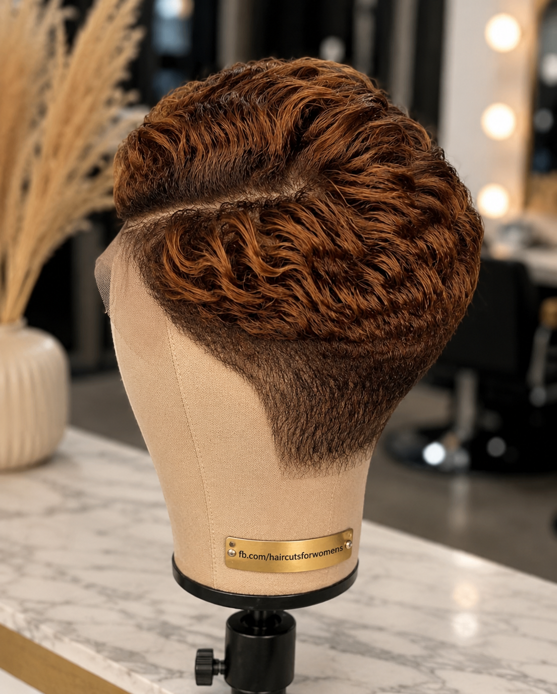 Copper Coils With A Single Horizontal Nape Line — Why Straight Carving Through A Dense Fade Separates Careful Makers From Rushed Ones #haircutsforwomens