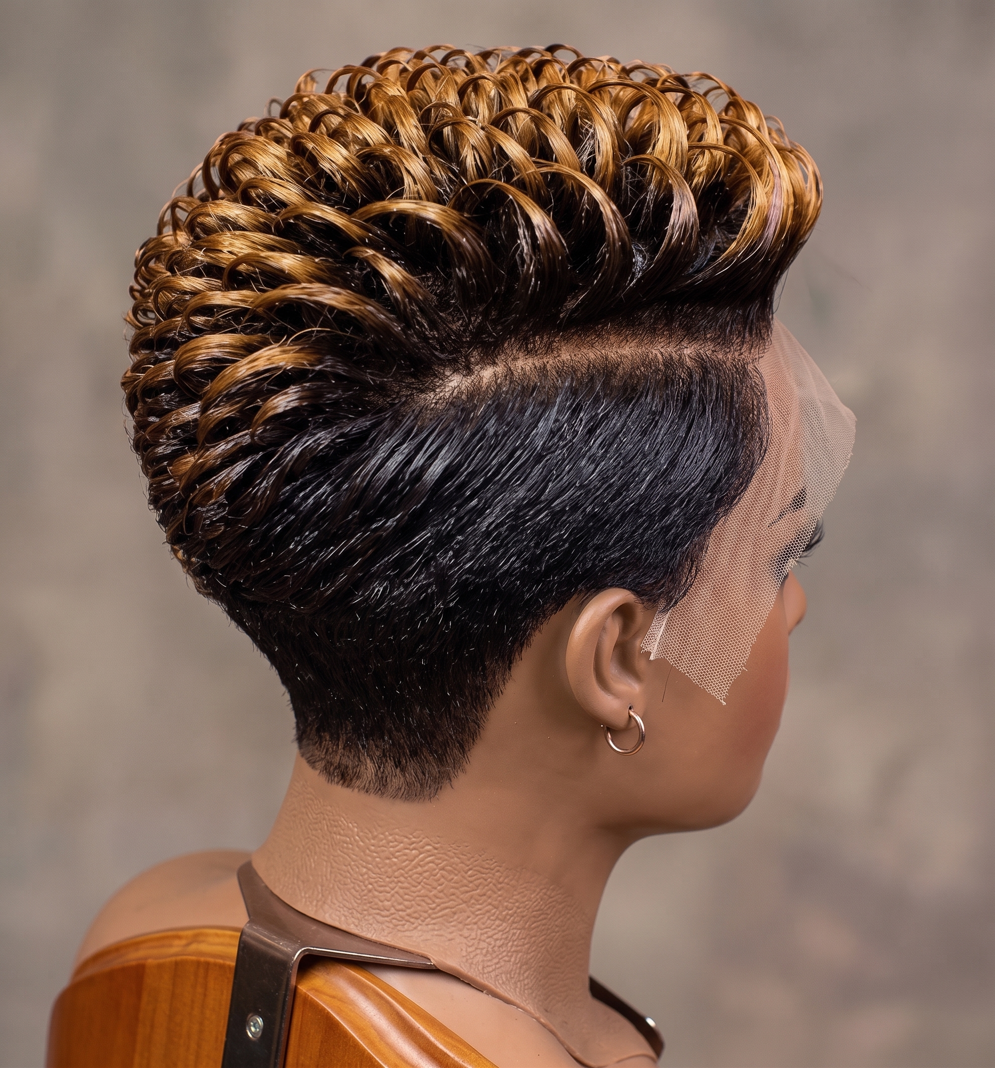 Identical Curls Are A Warning Sign On A Blonde Pixie Wig #thebestwomenshaircuts Identical Curls Are A Warning Sign On A Blonde Pixie Wig #thebestwomenshaircuts