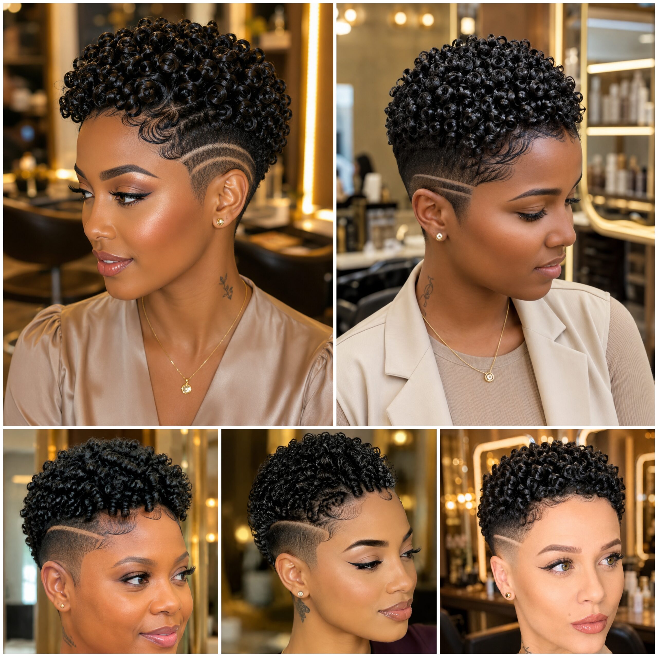 Low Taper Afro Coils with Double Razor Parts Low Taper Afro Coils with Double Razor Parts