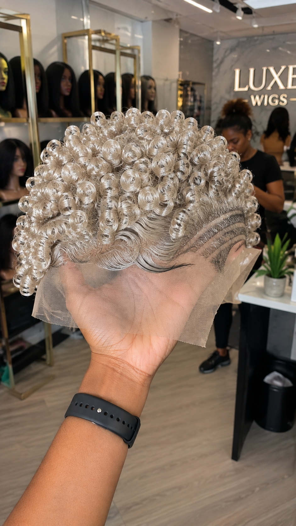 A Silver Coil Pixie Wig Shows Every Knot The Brown Ones Hide  #hwbh