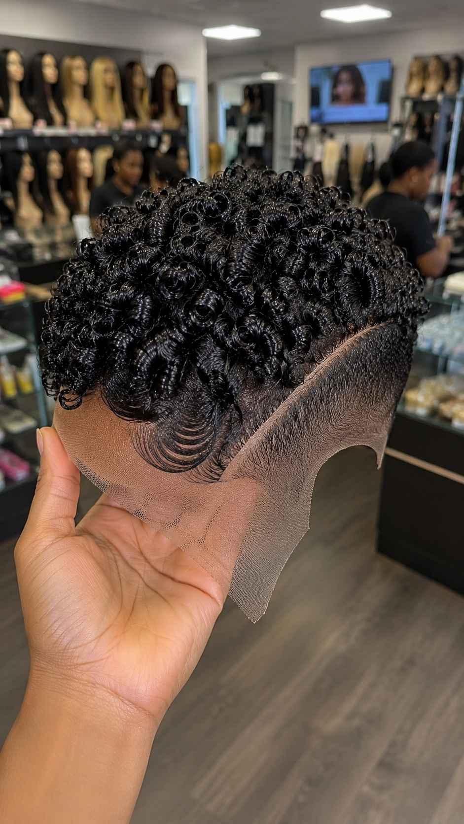 The Definitive Guide To Styling A Jet Black Micro-Ringlet Pixie Wig With Seamless Shadow Fade And Cutaway Ear Contour #hwbh The Definitive Guide To Styling A Jet Black Micro-Ringlet Pixie Wig With Seamless Shadow Fade And Cutaway Ear Contour #hwbh