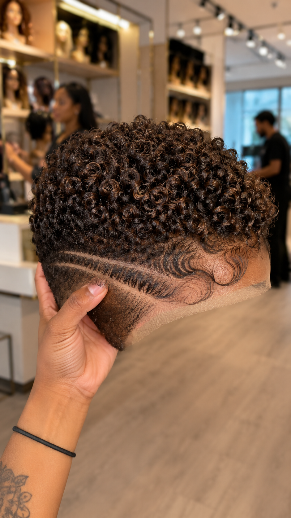 Before You Call This Brown Coil Pixie A Row Cap, Count The Lines. There Is One.  #hwbh