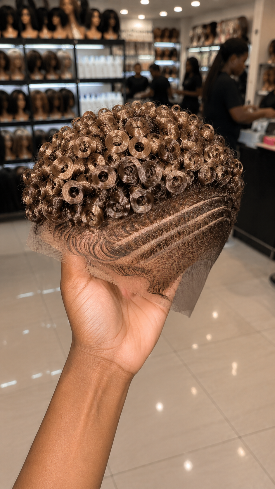 A Mocha Coil Pixie Wig With Matching Cornrows Hides The Two-Texture Split #fah A Mocha Coil Pixie Wig With Matching Cornrows Hides The Two-Texture Split #fah