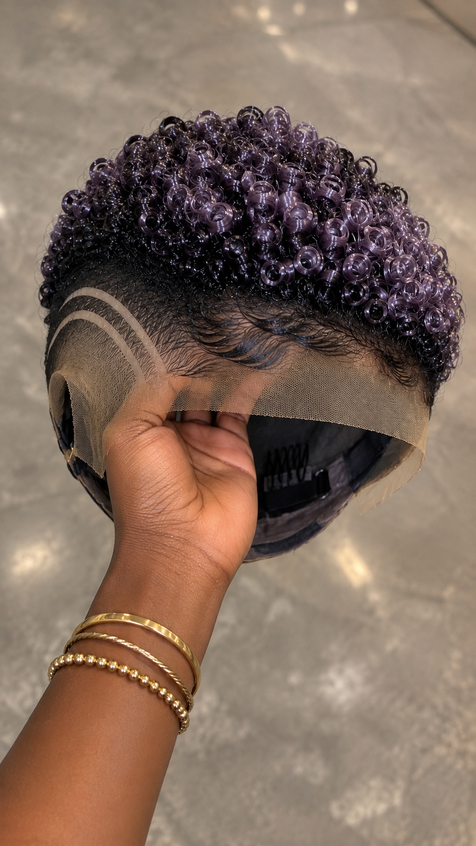 How To Get A Black To Smoky Purple Curly Pixie Wig Without Losing The Gradient #hairstyleandfashionSCh How To Get A Black To Smoky Purple Curly Pixie Wig Without Losing The Gradient #hairstyleandfashionSCh