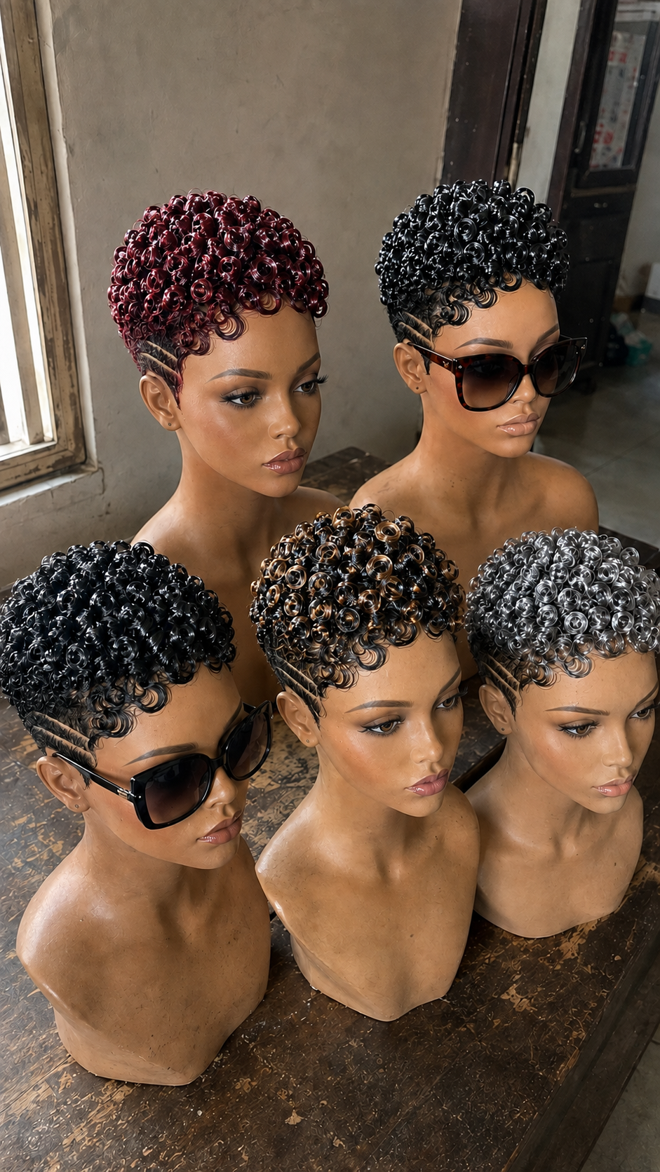 A Five-Tone Display Proves How Multi-Track Fade Carving Adapts Across Ringlet Pixie Wigs #braidsforwomen A Five-Tone Display Proves How Multi-Track Fade Carving Adapts Across Ringlet Pixie Wigs #braidsforwomen