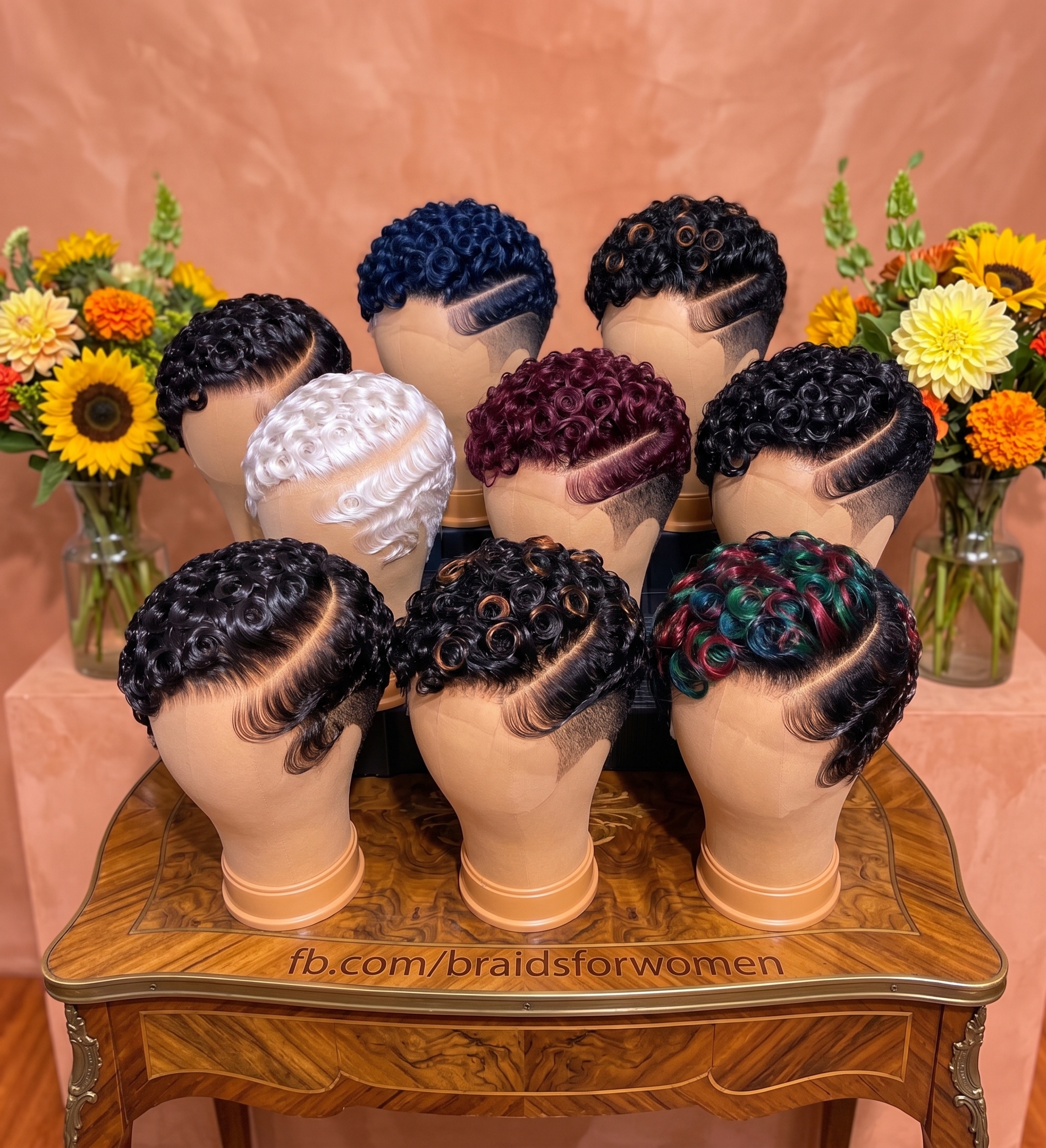 The Sunflower Studio Display: Chromatic Finger-Wave & Coiled Crop Gallery #braidsforwomen The Sunflower Studio Display: Chromatic Finger-Wave & Coiled Crop Gallery #braidsforwomen