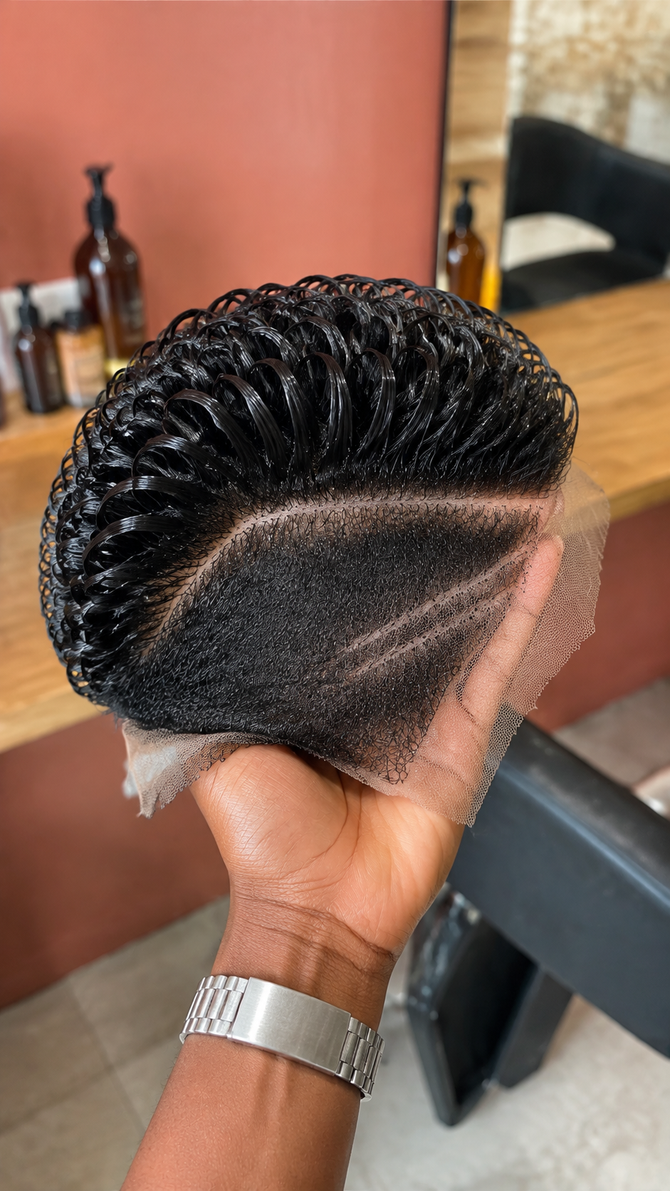 Half Of This Photo Is A Finished Wave. Half Is The Hairline They Usually Gel Over #natu Half Of This Photo Is A Finished Wave. Half Is The Hairline They Usually Gel Over #natu