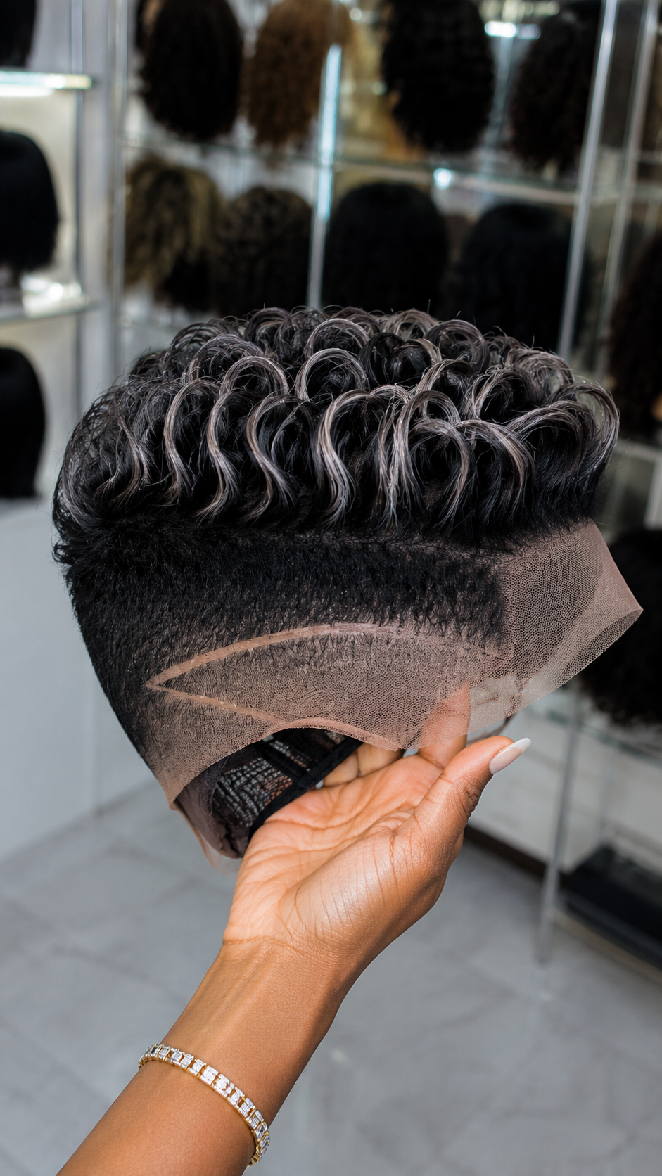 This Pixie Wig Does Not Go Fully Grey, It Lets Silver Sit Only On The Surface Of The Loops #haircutsforwomensh This Pixie Wig Does Not Go Fully Grey, It Lets Silver Sit Only On The Surface Of The Loops #haircutsforwomensh