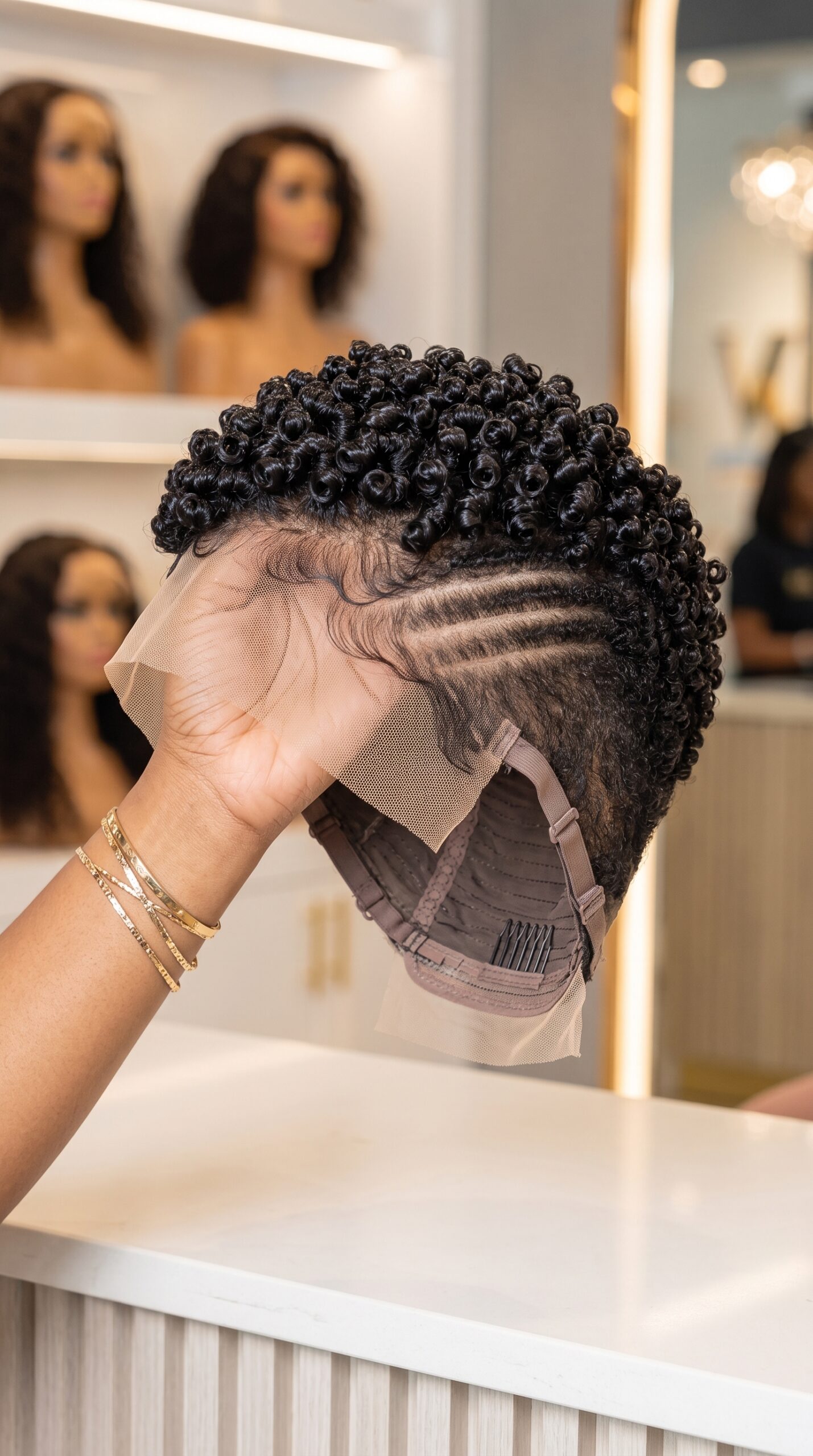 The Strap Position On A Curly Pixie Wig Can Pull The Lace Out Of Shape #africanprintdesigners