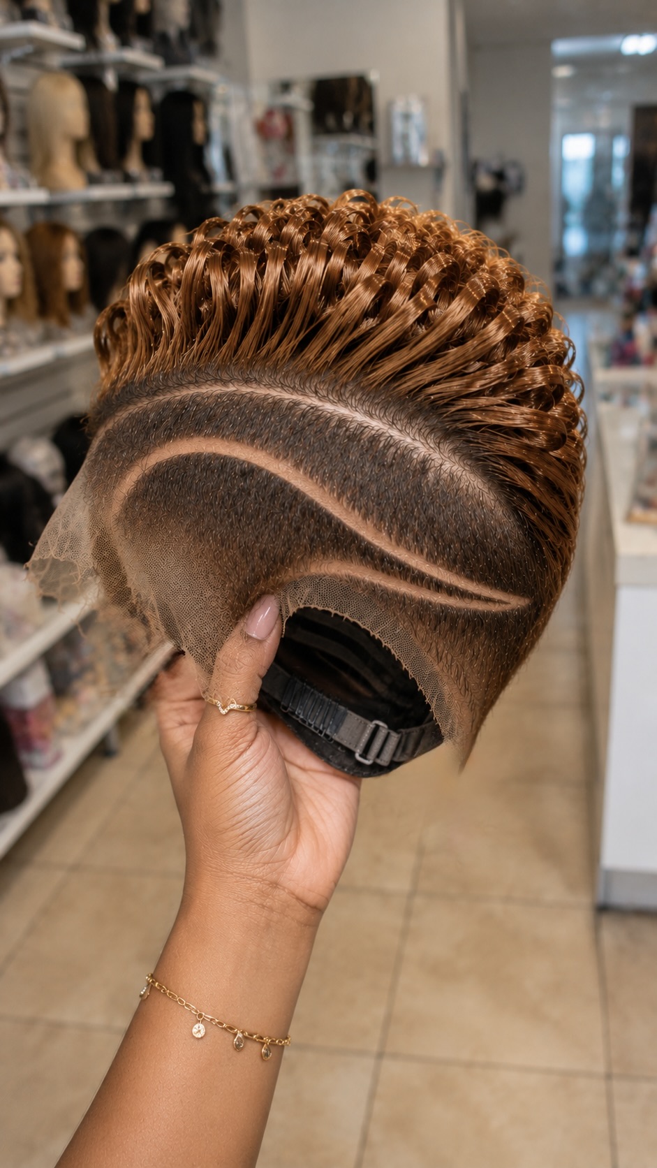 How Far Apart Should Double Carved Lines Be On A Curly Pixie Wig? #StayGlamHairstyle How Far Apart Should Double Carved Lines Be On A Curly Pixie Wig? #StayGlamHairstyle