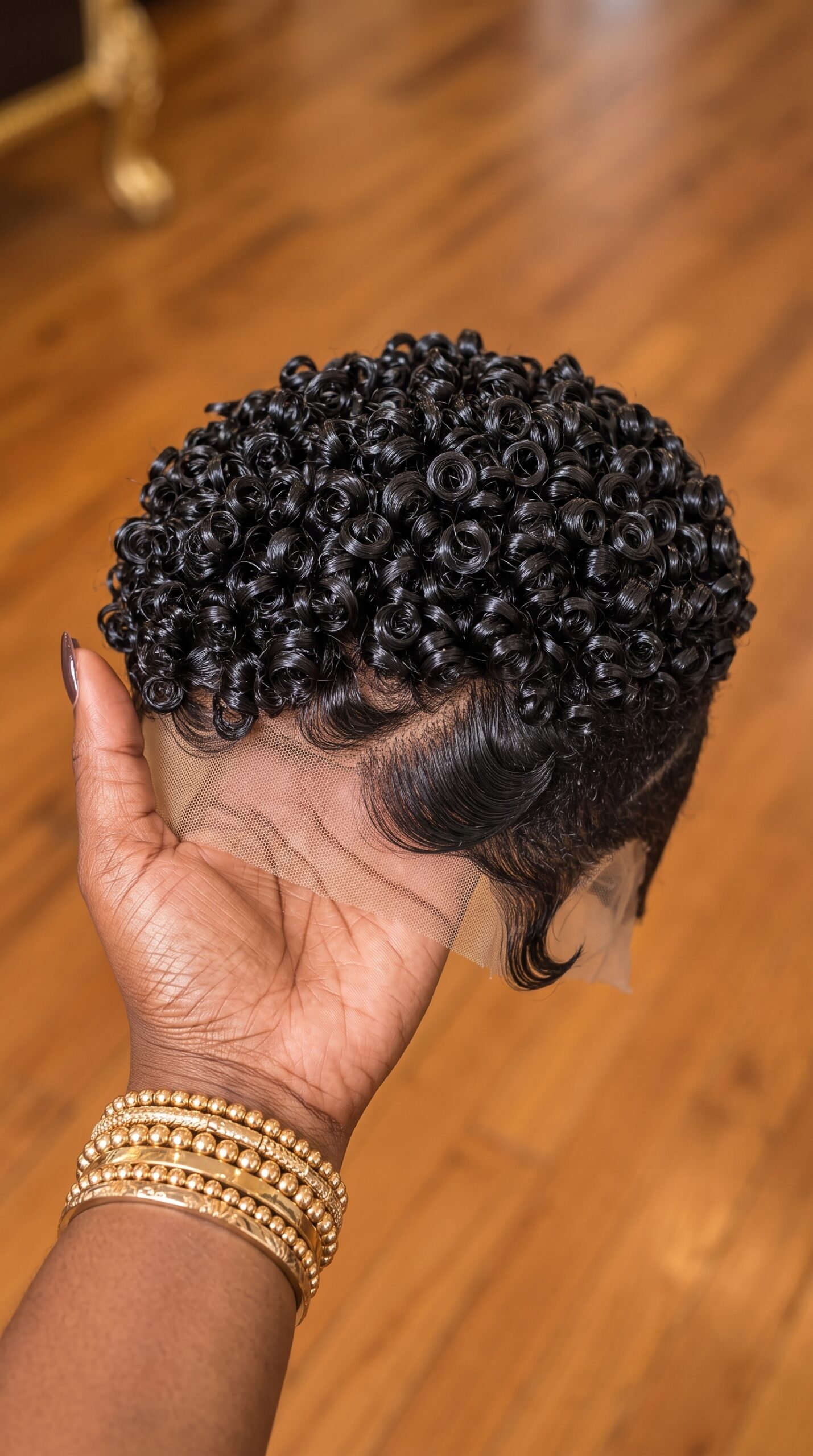How Much Space Should A Curly Pixie Wig Leave Between The Curls And Front Lace? #hairstyleandfashionSC