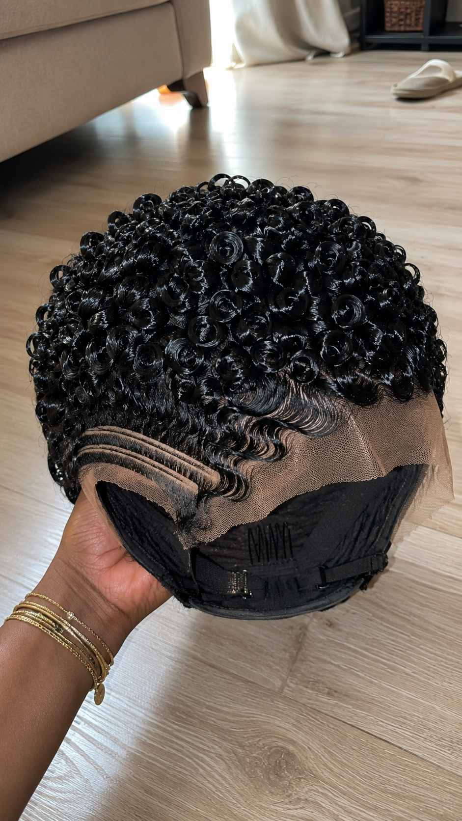 How To Check The Inside Cap Before Buying A Short Curly Pixie Wig #haircutsforwomens