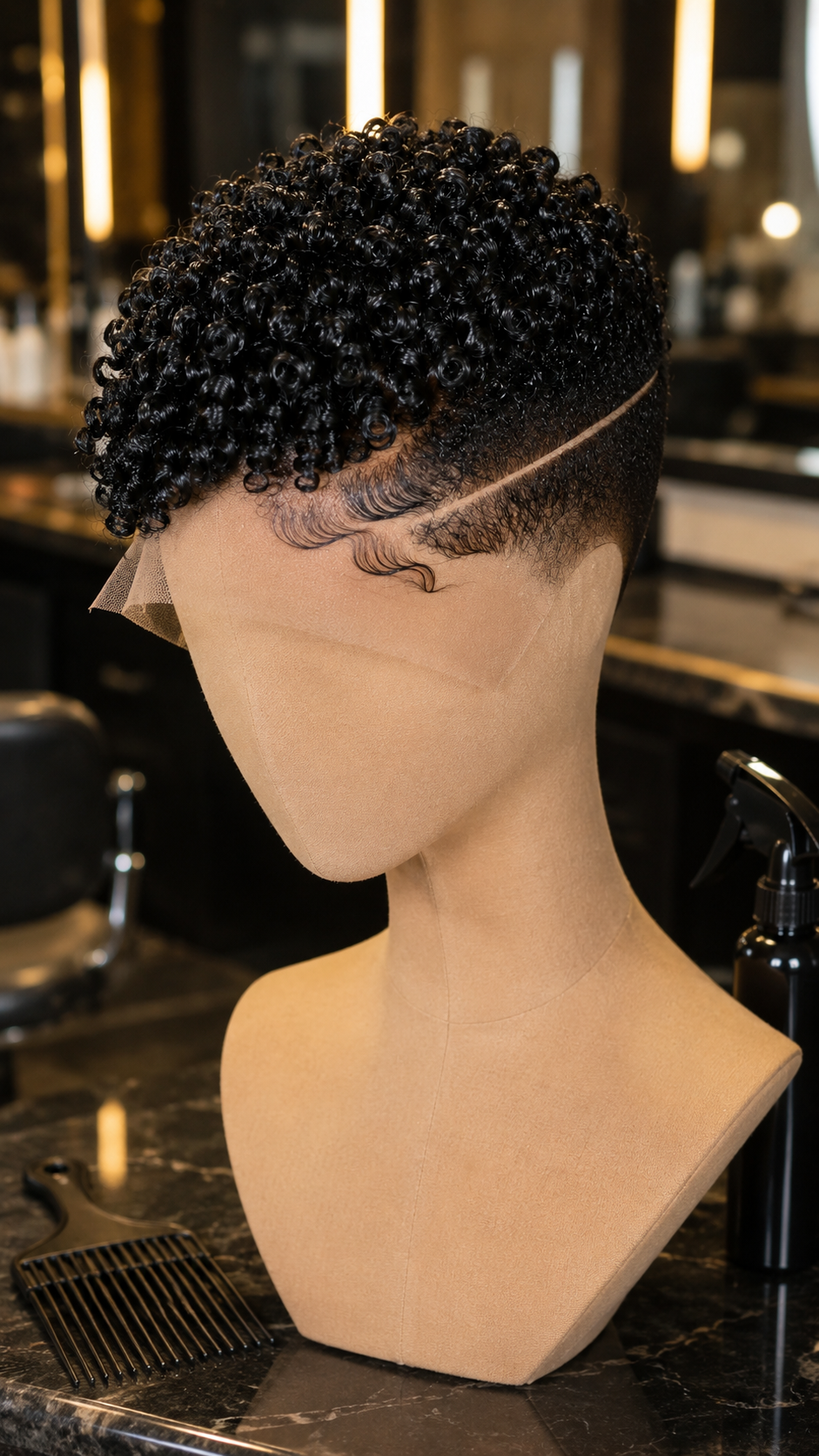 With So Little Hair To Hide Behind, What Actually Makes A Tapered Afro Wig Work? #stayglamsch