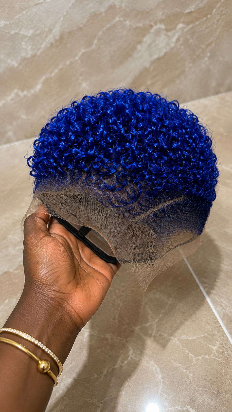 How To Keep Electric Blue Even Across A Short Curly Pixie Wig #yourfashionassistanth How To Keep Electric Blue Even Across A Short Curly Pixie Wig #yourfashionassistanth