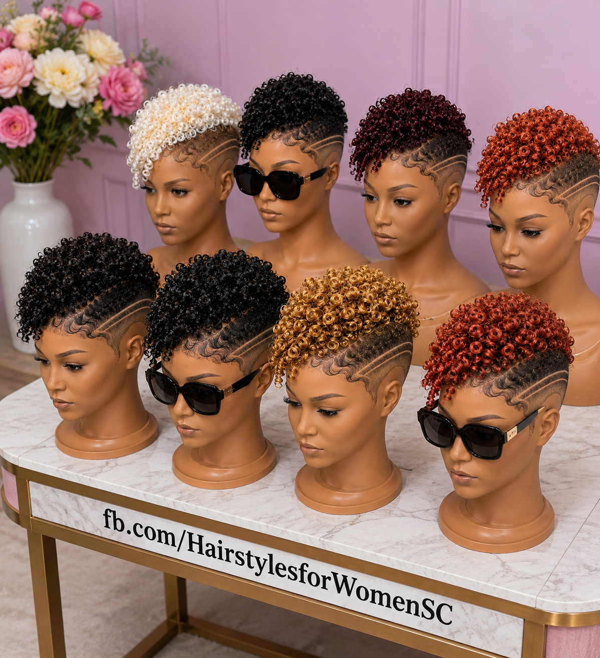 An Asymmetrical Curly Mohawk Exposes The Temple Fade From Every Angle #HairstylesforWomenSC An Asymmetrical Curly Mohawk Exposes The Temple Fade From Every Angle #HairstylesforWomenSC