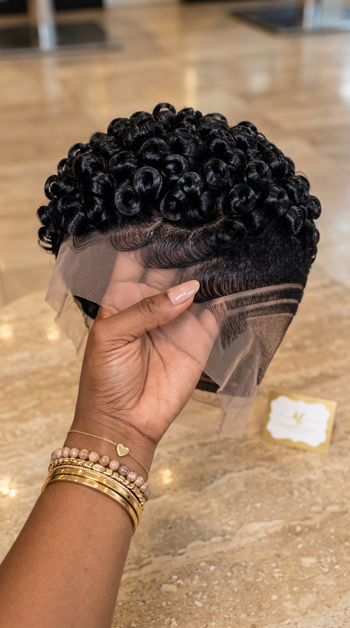 Dual Parallel Razor Channels Anchor A Precision Temple Fade On A Hollow Ringlet Pixie Wig #hairstyleandfashionSC