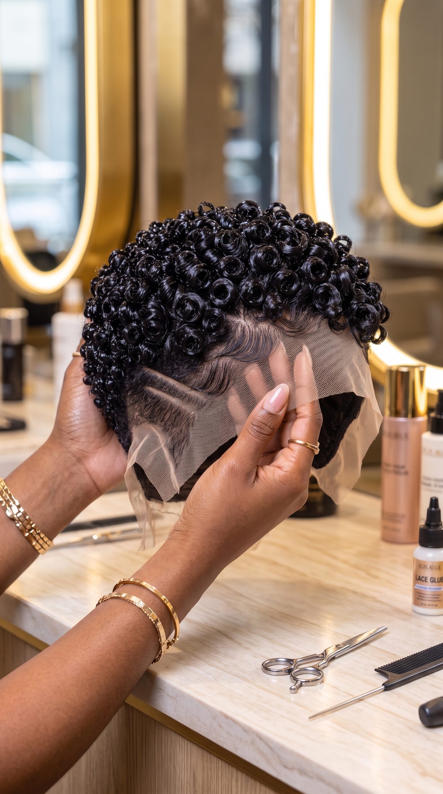 Double Razor Tracks Require Better Hand-Knotting Than Standard Hairlines #StylistStudioMSCh