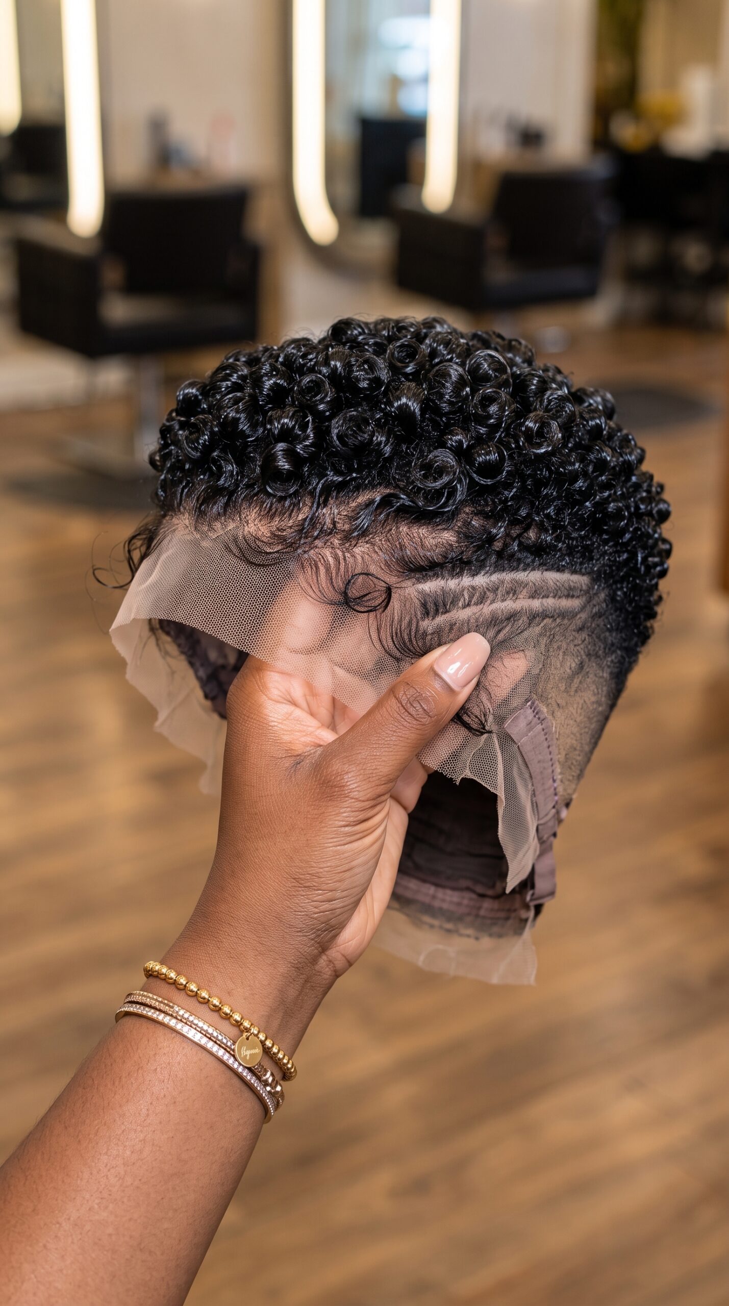 Where To Buy This Jet Black Pin-Curl Pixie Wig With Dual Razor Stripes, Sculpted Edge Loops, And Sheer HD Frontal #stay Where To Buy This Jet Black Pin-Curl Pixie Wig With Dual Razor Stripes, Sculpted Edge Loops, And Sheer HD Frontal #stay
