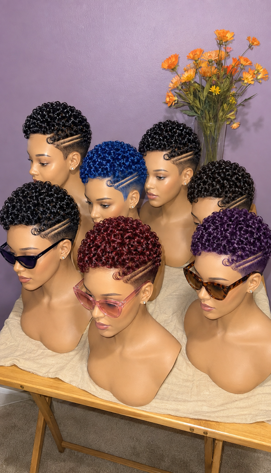 Dual Parallel Razor Tracks Require Strict Tension Control Across Seven Pixie Colorways #StayGlamHairstyle