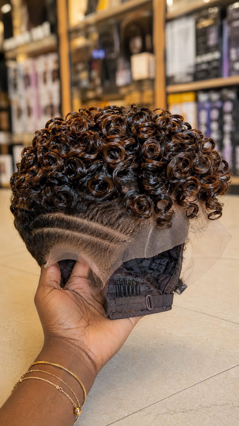 Parallel Curved Razor Lines And An Exposed Glueless Band Reveal Cap Construction #braidsforwomen
