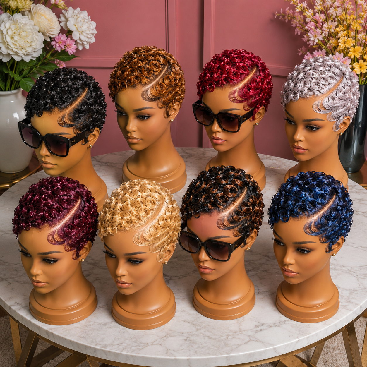 Where To Buy This Royal Blue, Ruby Red, And Silver Chrome Ringlet Pixie Wig Collection With Deep Side Parts #ss Where To Buy This Royal Blue, Ruby Red, And Silver Chrome Ringlet Pixie Wig Collection With Deep Side Parts #ss