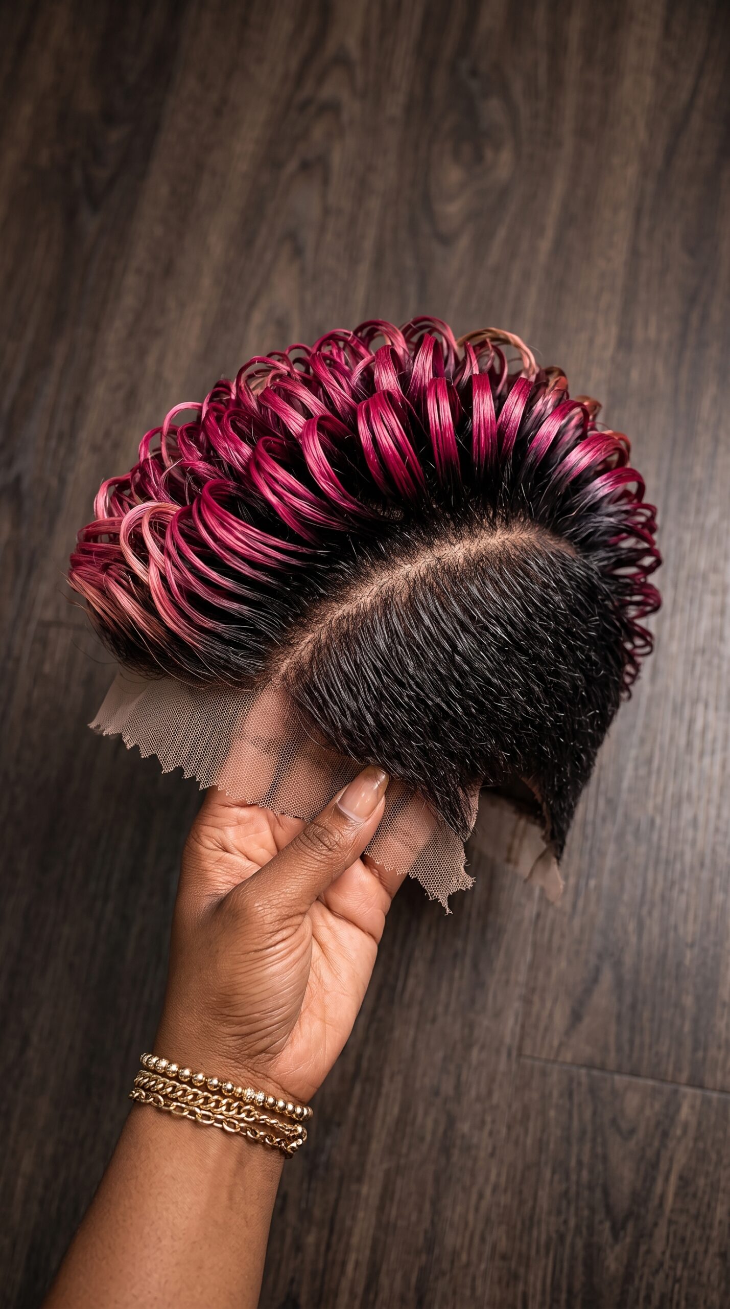 Never Order A Magenta-Tipped Pixie Wig Without Seeing How The Arched Ribbon Loops Hold Their Shape #Fashion.Lifestyle.Trends