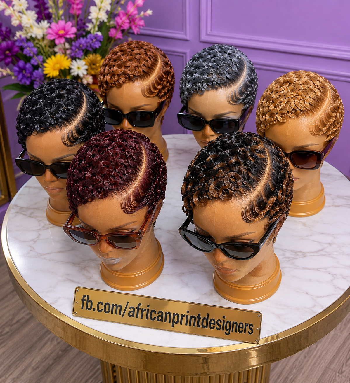 The Shape Of The Nape On A Curly Pixie Wig Decides How It Frames Your Neck #africanprintdesignersp
