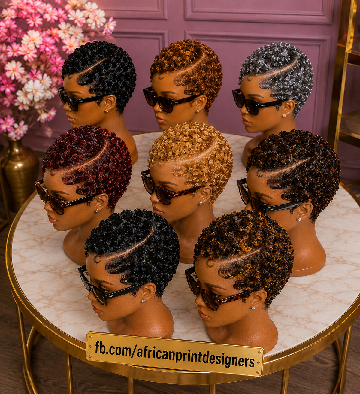A High-Contrast Shade Range Shows Exactly How Hair Pigment Changes The Scale Of A Finger-Wave Pixie #africanprintdesignersp A High-Contrast Shade Range Shows Exactly How Hair Pigment Changes The Scale Of A Finger-Wave Pixie #africanprintdesignersp