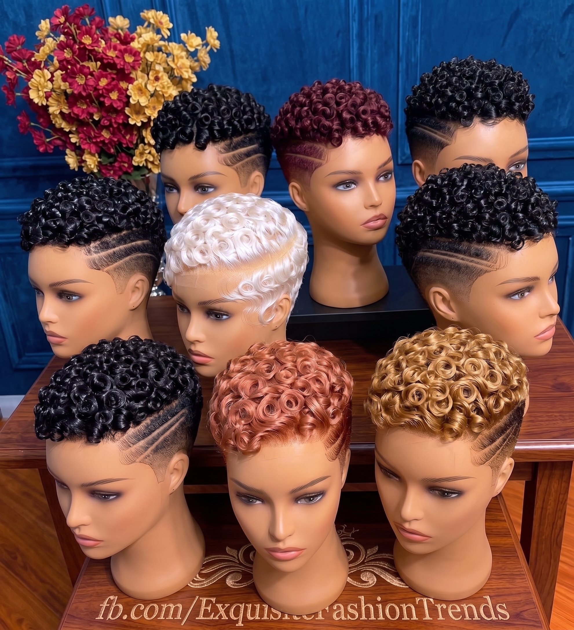 When The Same Pixie Wig Comes In Eight Colours, The Colour Is The Real Decision #ExquisiteFashionTrendsp